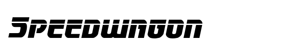 Speedwagon font preview
