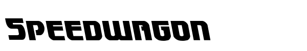 Speedwagon font preview