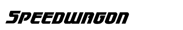 Speedwagon font preview