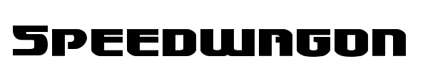 Speedwagon font preview