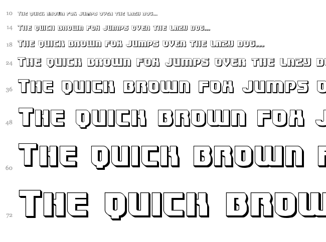 Speedwagon font waterfall