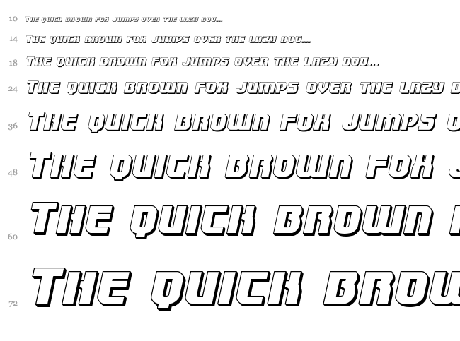 Speedwagon font waterfall