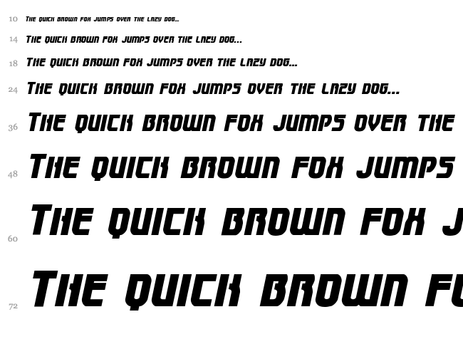 Speedwagon font waterfall
