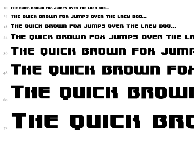 Speedwagon font waterfall