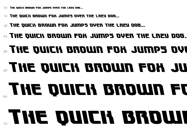 Speedwagon font waterfall