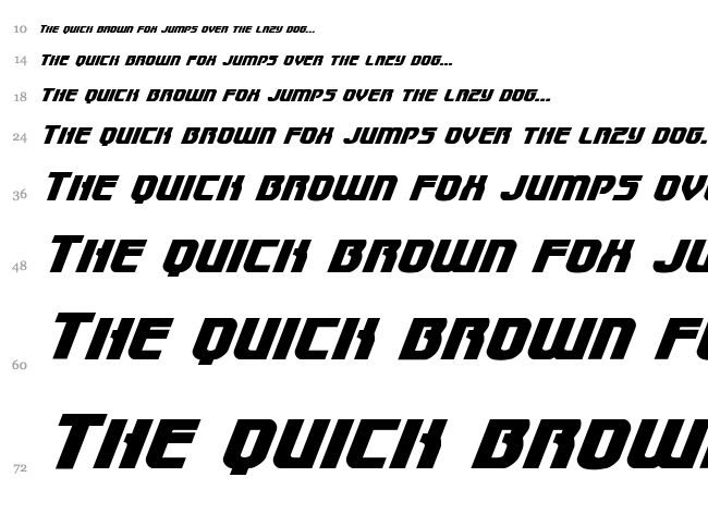 Speedwagon font waterfall