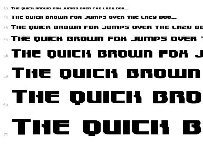 Speedwagon font waterfall