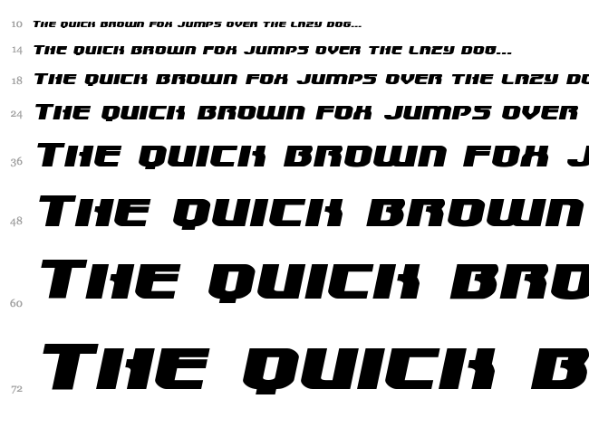Speedwagon font waterfall