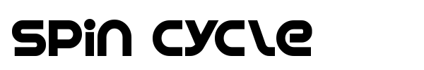 Spin Cycle font