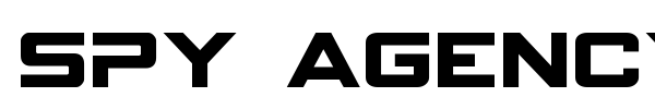 Spy Agency font preview