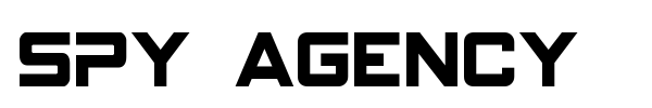 Spy Agency font preview