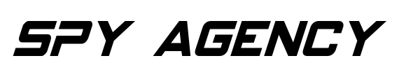 Spy Agency font preview