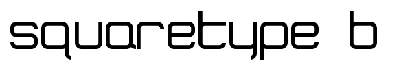 SquareType B font