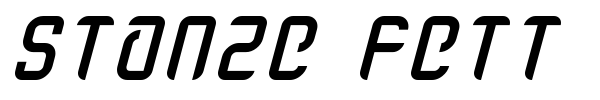 Stanze Fett font