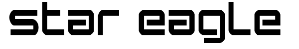 Star Eagle font preview