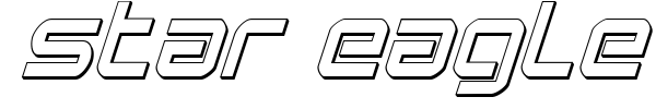 Star Eagle font preview