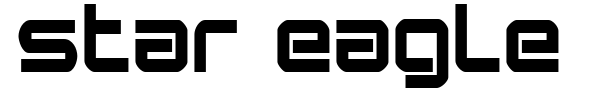 Star Eagle font preview