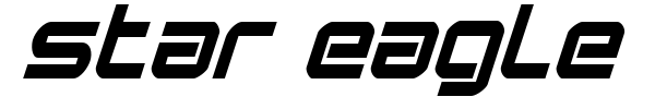 Star Eagle font preview