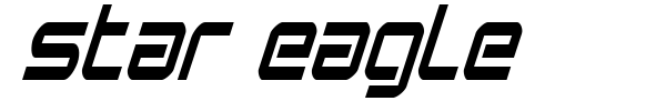 Star Eagle font preview
