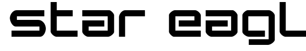 Star Eagle font preview