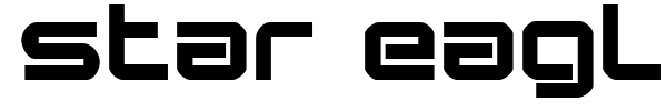 Star Eagle font preview