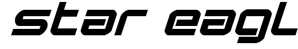 Star Eagle font preview