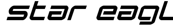 Star Eagle font preview