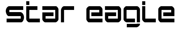 Star Eagle font preview