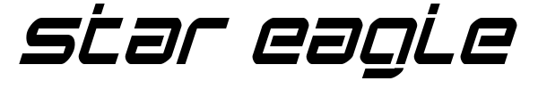 Star Eagle font preview