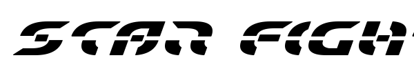 Star Fighter font preview