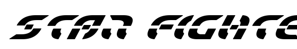 Star Fighter font preview