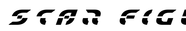 Star Fighter font preview