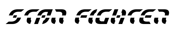Star Fighter font preview