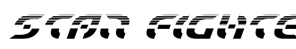 Star Fighter font preview