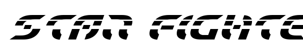 Star Fighter font preview