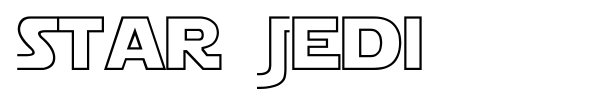 Star Jedi font preview