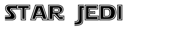 Star Jedi font preview