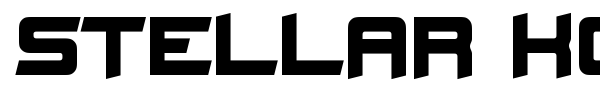 Stellar Kombat font