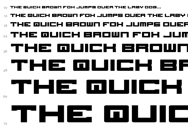 Stellar Kombat ME font waterfall
