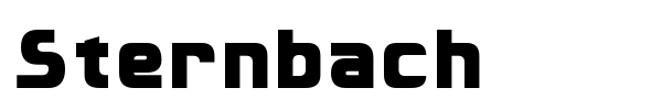 Sternbach font