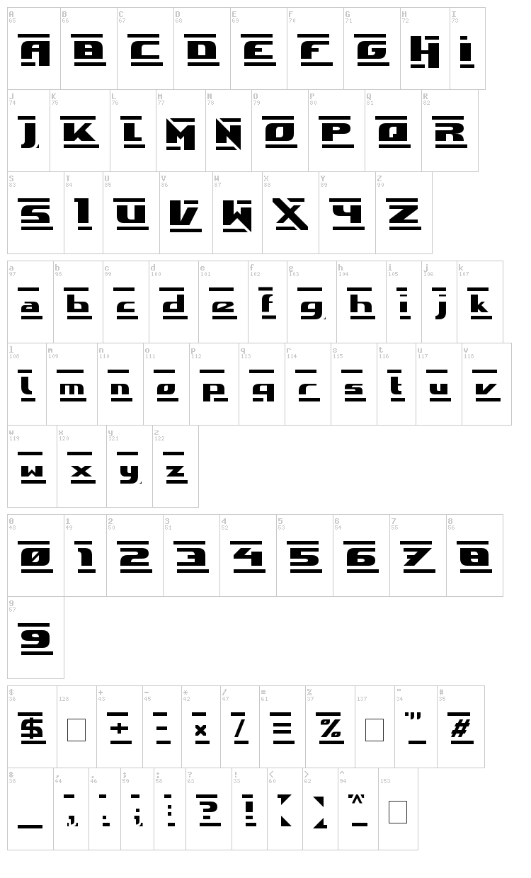 Stone font map