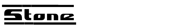 Stone font preview