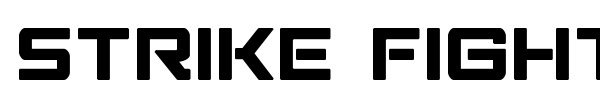 Strike Fighter font preview