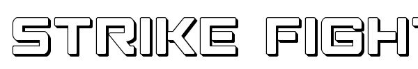 Strike Fighter font preview