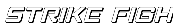 Strike Fighter font preview