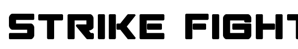 Strike Fighter font preview
