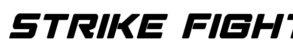 Strike Fighter font preview