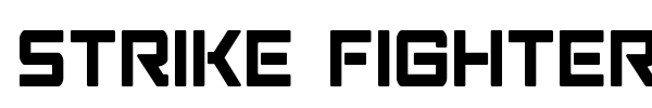 Strike Fighter font preview