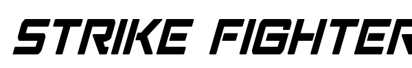 Strike Fighter font preview