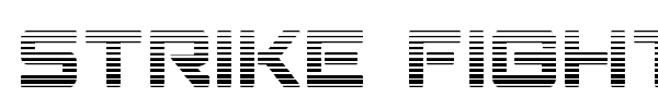 Strike Fighter font preview